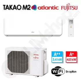 Climatiseur Takao M2 Fujitsu Atlantic ASYG 12 KMCE.UI et AYOG 12 KMCC.UE - 3.4 kW