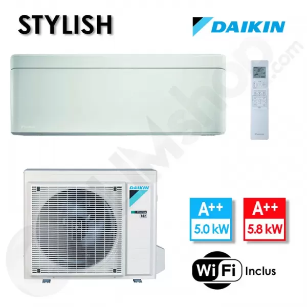 Climatiseur FTXA50AW et RXA50A Blanc - Stylish Daikin - 5 kW