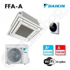 Climatisation Cassette Daikin Sky Air Advance series 600 x 600 FFA50A9 / RXM50R avec télécommande BRC1H52W - 5 kw