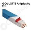 Goulotte ARTIPLASTIC blanche 2 mètres 60x45 / 80x60 / 110x75