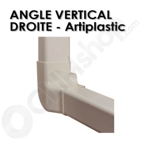 Angle vertical droite goulotte ARTIPLASTIC blanc 60x45 / 80x60