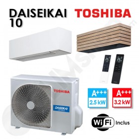 Climatiseur Réversible DAISEIKAI 10 Toshiba RAS-B10S4KVPG-E et RAS-10S4AVPG-E - 2.5 kW