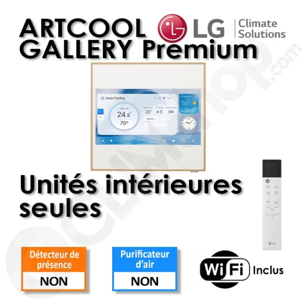 Unités intérieures ARTCOOL Gallery Premium LG - A09GA2.NSE - A12GA2.NSE