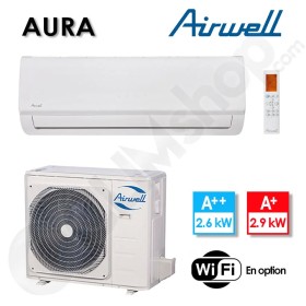 Climatiseur réversible Aura Airwell HDLA-025N-09M25 et YDAA-025H-09M25 - 2.64kW