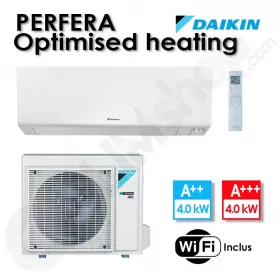 Climatiseur Réversible FTXTM40S et RXTM40A - "Optimised-heating" Perfera Daikin - 4 kW